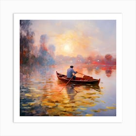 Canvas Serenity: Riverside Palette Art Print