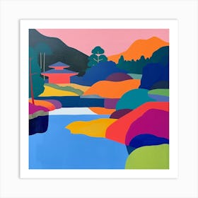 Colourful Gardens Ryoan Ji Garden Japan 11 Art Print