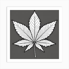 Marijuana Leaf Art Print