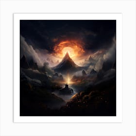 Mountain Landscape Art Print