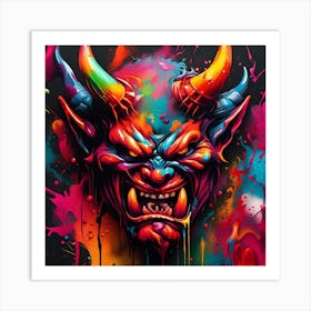 Devil Head 3 Art Print