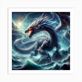 Dragon In The Sky 3 Art Print