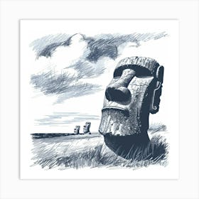 Easter Island 3 Art Print