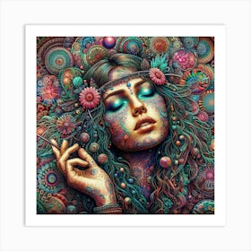 Psychedelic Woman 1 Art Print