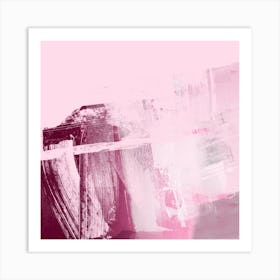 Pink Organic Strokes 3 Art Print