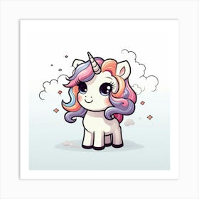 Cute Unicorn 533 Art Print