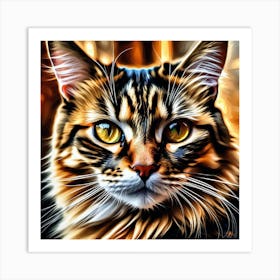 Portrait Of A Cat 2 Art Print