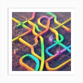 Colorful City Art Print