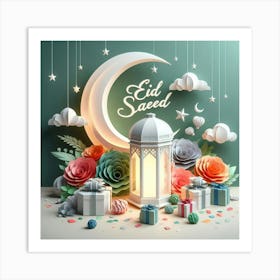 Ramadan Kareem Mubarak Lanterns 2 Art Print