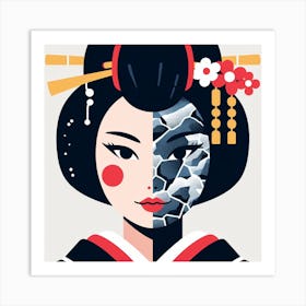 Geisha Art Print