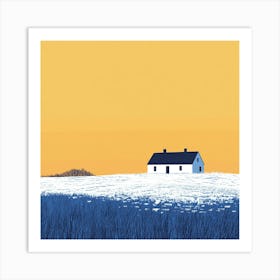 House In The Snow 4 Art Print