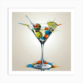 Illustrative Albedo Martini Art 2 Art Print