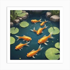 Goldfishes Art Print