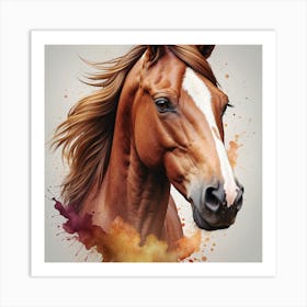 Horse Head Canvas Print 1 Art Print