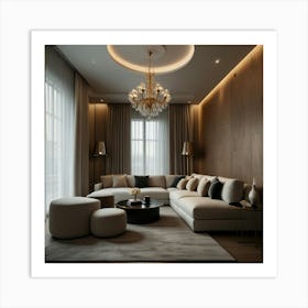 Modern Living Room 7 Art Print