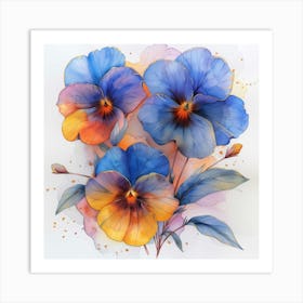 Pansies Art Print