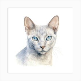 Dwelf Cat Portrait 2 Art Print