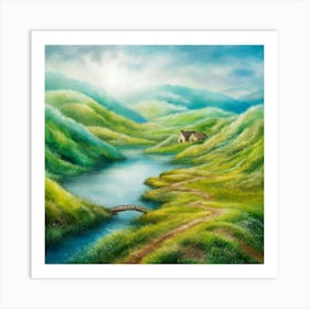 Landscape Painting 10 Art Print