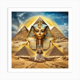 Egyptian Pyramids 6 Art Print