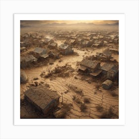 Deserted Town 1 Art Print