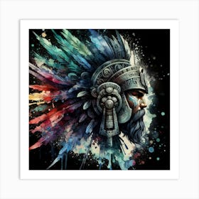 Aztec Warrior Art Print