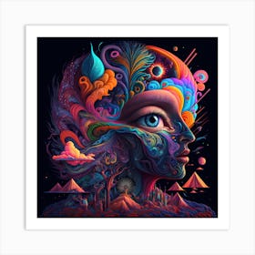 Trippy Abstract Art Print