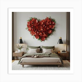 Heart Of Flowers Art Print