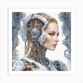 Robot Girl 10 Art Print