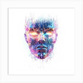 Future Is Now.Generated AI. Wall Art Print 2 Art Print