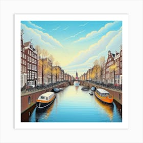 Amsterdam Canal 3 Art Print