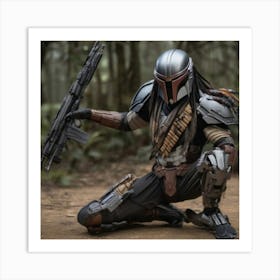 Mando/Predator 4 Art Print