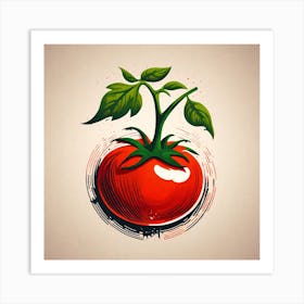 Tomato Illustration Art Print