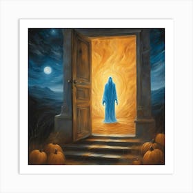 Halloween Visitor Art Print