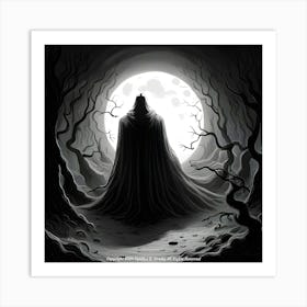 Darkness In The Woods Art Print