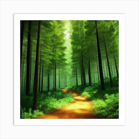 Path In The Forest Art Print