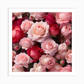 Roses graceful 1 Art Print