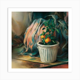 Oranges In A Pot 1 Art Print