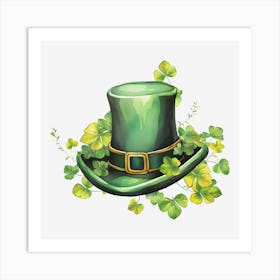 St Patrick'S Day Hat Art Print