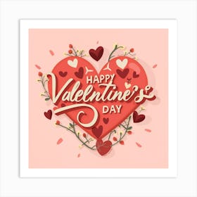 Happy Valentine'S Day 1 Art Print