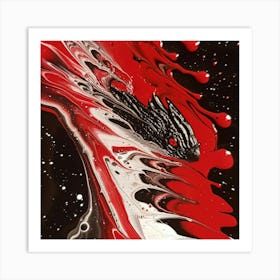 Dragon Splatter Art Print