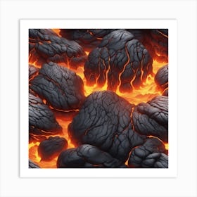 Lava texture 28 Art Print