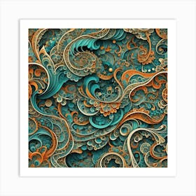 Abstract Fractal Art 1 Art Print