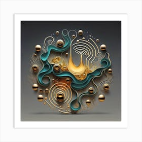 Abstract 3d Art Art Print