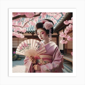 Geisha 200 Art Print