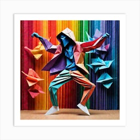 Origami Dancer 98 Art Print