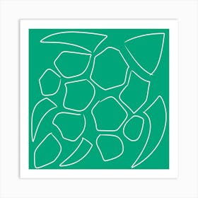 Green Turtle Art Print