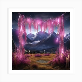 Pink Forest Art Print