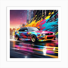 Bmw M3 Painting Art Print