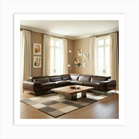 Modern Living Room Art Print