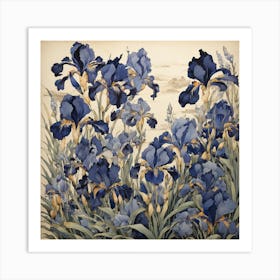 Iris Garden Art Print